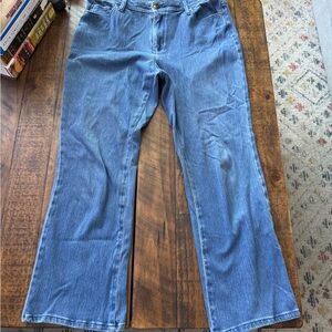 Sz 10 Short Coldwater Creek Classic Fit Blue Jeans Flare Country Cowgirl Soft